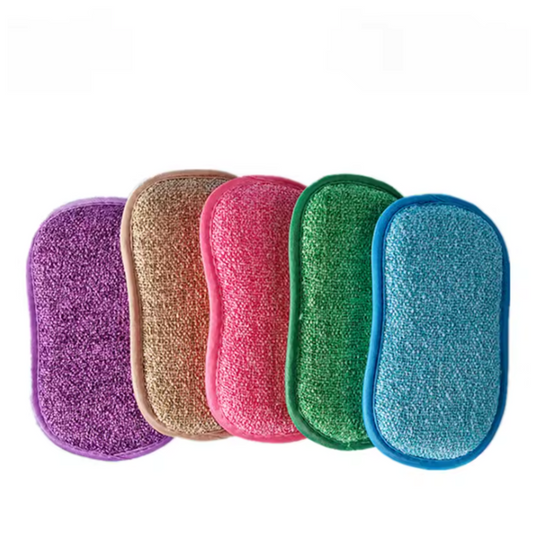 EcoSponge – 5er-Set wiederverwendbare Schwämme aus Bambusfaser
